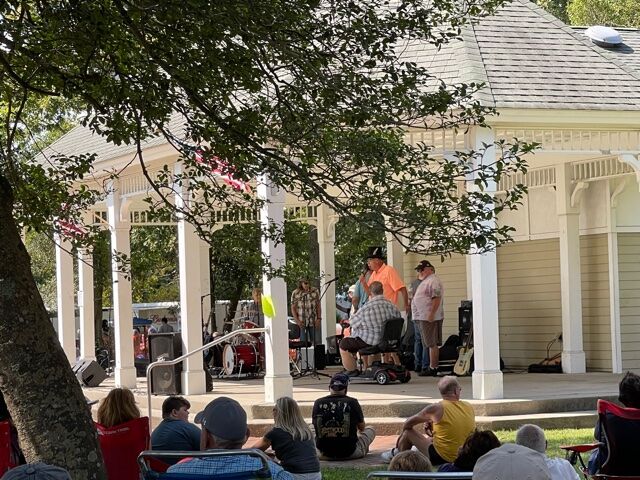 Crowd watches band perform at Good Old Days festival